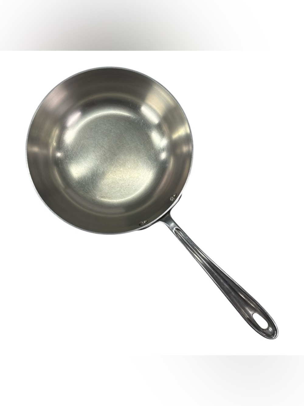 All Clad 10” Saute Fry Pan Skillet Saucepan Stainless Steel With Lid Cookware - Picture 7 of 8